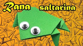 Como hacer una rana saltarina de papel FÁCIL [upl. by Aihppa]