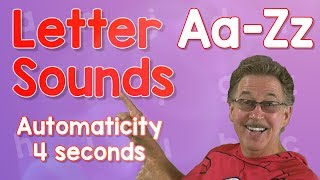 Letter Sounds Automaticity  Upper and Lower Case  4 Seconds  Jack Hartmann [upl. by Adnuhsed]