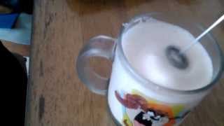 Aerolatte Review Frothing Cold Milk In Under 1 Minute [upl. by Adlihtam]