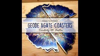 How to Make Geode Agate Resin Coasters [upl. by Garwin]