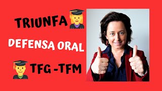 CONSEJOS para la DEFENSA del TFG TFM [upl. by Llennej]